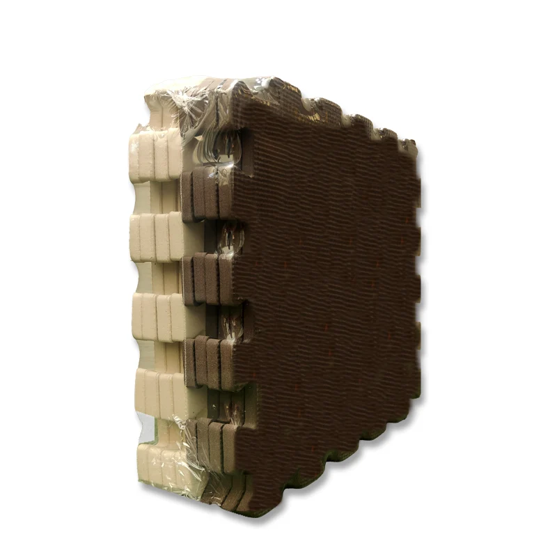 Tatami Tatami Goma Eva Marrón y Beige | 30x30cm | 10mm | Paquete 9 unidades